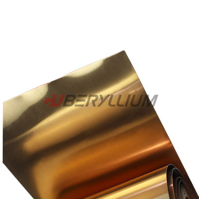 C17200 TB00 Annealed Beryllium Copper Plate DIN.2.1247  0.95mmx80mm